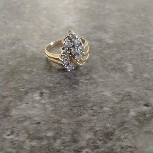 14k Yellow Gold  Diamond Ring - Picture 13 of 13
